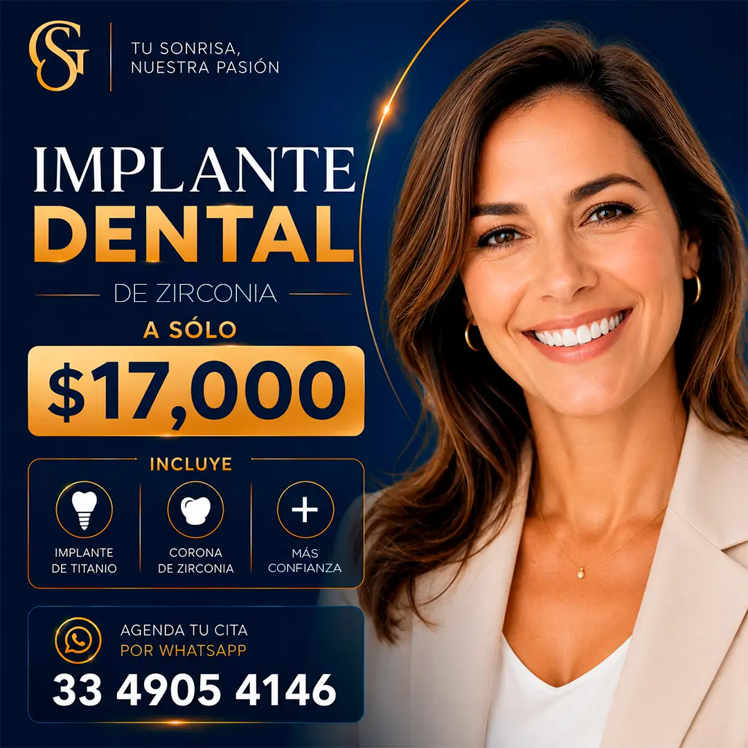 Implante Dental de Zirconia a $17,000